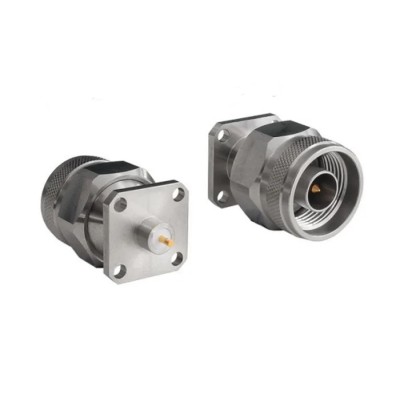 Bulgin N Type Series Coaxial Connector Flange Male Circular Coaxial, 50 Ω, Straight Body Plug-In RFNA4PGILGIE