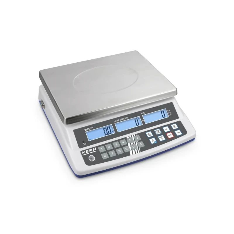 Kern Counting Weighing Scale 15kg Capacity LCD Display RS232 Interface Multiplug CPE 15K-3