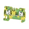 Weidmüller SNAP IN Series Feed Through Terminal Block Yellow Green 1-Level Snap-In 800V 24A 2674560000