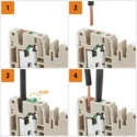 Weidmüller SNAP IN Series Feed Through Terminal Block Yellow Green 1-Level Snap-In 800V 24A 2674560000