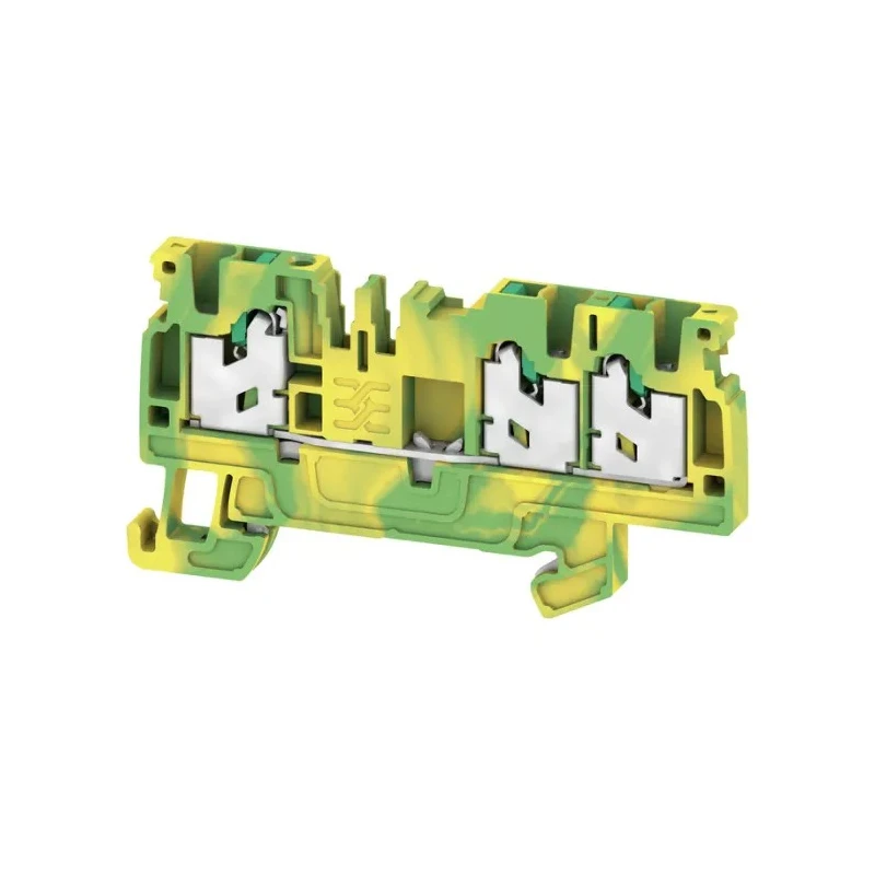 Weidmüller SNAP IN Series Feed Through Terminal Block Yellow Green 1-Level 24A 800V 2674570000