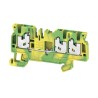 Weidmüller SNAP IN Series Feed Through Terminal Block Yellow Green 1-Level 24A 800V 2674570000