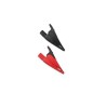 Tektronix Red and Black Alligator Clips 10A Jaw Opening 20mm AC285-FL