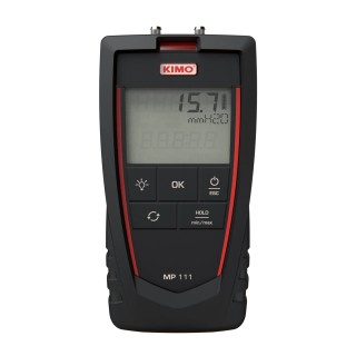 KIMO Differential Manometer With 2 Pressure Ports, Max Pressure Measurement 9806.65 Pa MP 111 S