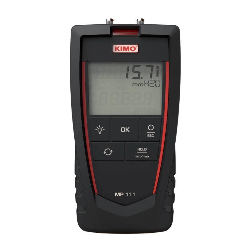 KIMO Differential Manometer With 2 Pressure Ports, Max Pressure Measurement 9806.65 Pa MP 111 S