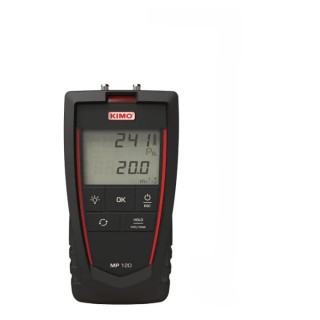 KIMO Differential Manometer With 2 Pressure Ports, Accuracy 0.5%, Max Pressure Measurement 1000 Pa MP 120 S