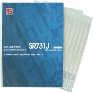 KOA SR73 Thick Film Surface Mount Resistor Kit 25 Values 1250 Pieces 100 mΩ to 1 Ω 2.0W SR73