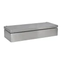 RS PRO 304 Stainless Steel Enclosure IP66 Grey, 400mm x 150mm x 81mm, IK10, DIN Rail Mount 241-0780