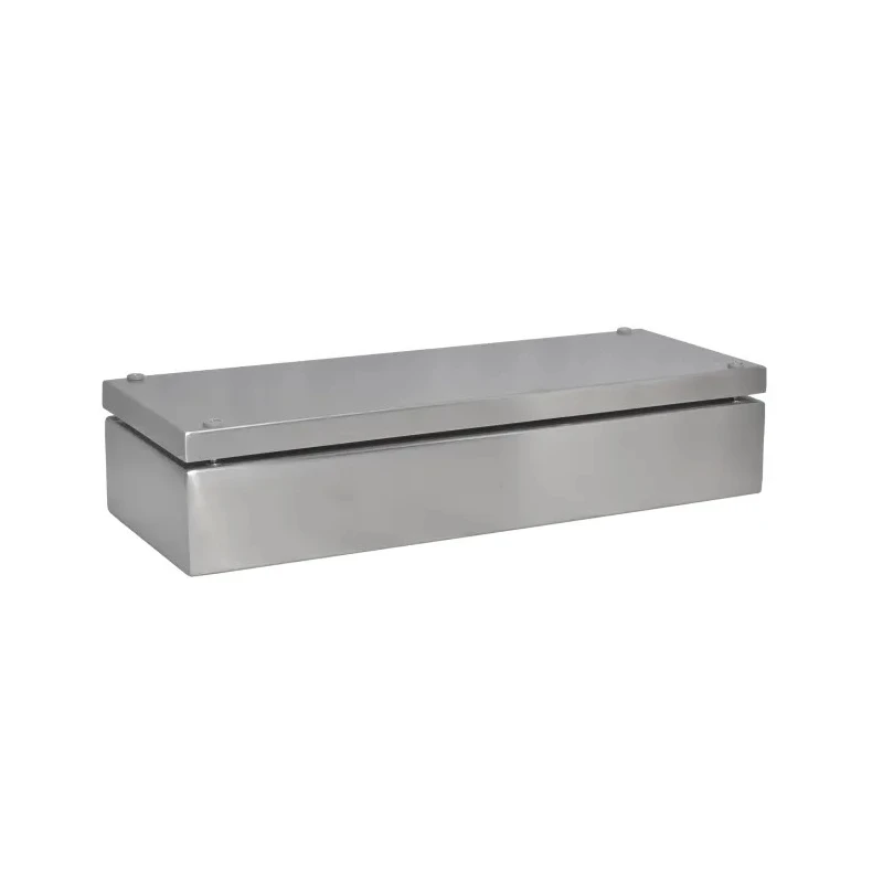 RS PRO 304 Stainless Steel Enclosure IP66 Grey, 400mm x 150mm x 81mm, IK10, DIN Rail Mount 241-0780