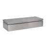 RS PRO 304 Stainless Steel Enclosure IP66 Grey, 400mm x 150mm x 81mm, IK10, DIN Rail Mount 241-0780