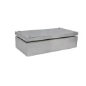 RS PRO 304 Stainless Steel Enclosure, IP66 Protection, 300 mm x 150 mm x 81 mm, Screw Lock Type, IK10, RoHS 241-0791