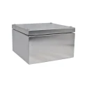 RS PRO 304 Stainless Steel Enclosure IP66 200 mm x 200 mm x 121 mm 241-0790