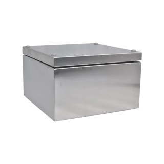 RS PRO 304 Stainless Steel Enclosure IP66 200 mm x 200 mm x 121 mm 241-0790