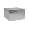 RS PRO 304 Stainless Steel Enclosure IP66 200 mm x 200 mm x 121 mm 241-0790