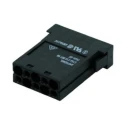 Amphenol Industrial Heavy Duty Power Connector Module Female 10 Contacts 10A 250V DIN Rail Mount C146 Series C146 C10 001 G8