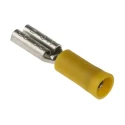 RS PRO Yellow Insulated Female Spade Connector Crimp 2.8 x 0.5 mm Tab Size 26 AWG to 22 AWG 239-4240
