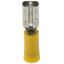 RS PRO Yellow Insulated Female Spade Connector Crimp 2.8 x 0.5 mm Tab Size 26 AWG to 22 AWG 239-4240