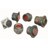 Amphenol Aerospace 3 Copper Alloy Straight 128 Way MIL Spec Circular Connector Male, Female Contacts, Quick D38999/26JJ35SN