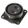 Amphenol Limited MIL Spec Circular Connector 2 Contacts Female Olive Box Mount Zinc Cobalt Plating 1.5V AC 62GB-12E18-02SN