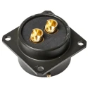 Amphenol Limited MIL Spec Circular Connector 2 Contacts Female Olive Box Mount Zinc Cobalt Plating 1.5V AC 62GB-12E18-02SN