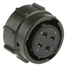Amphenol Limited MIL Spec Circular Connector 4 Way Cable, Gold Plated Copper Contacts, Straight Olive 62GB-56TG14-04SN(044)