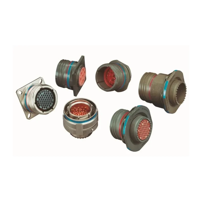 Amphenol Aerospace 3 Copper Alloy Straight 61 Way MIL Spec Circular Connector Male Contacts Quick Coupling D38999/26MJ61PN
