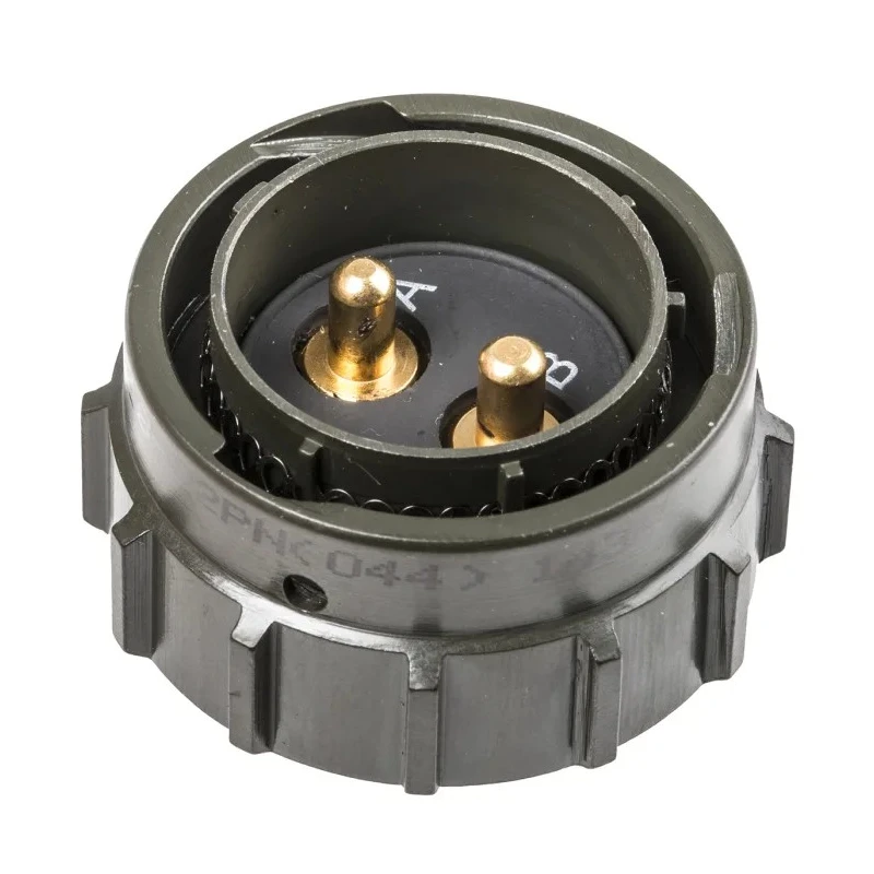 Amphenol Limited MIL Spec Circular Connector 2 Way Gold Plated Copper Straight 1.5kV AC 40A 62GB-56TG18-02PN(044)
