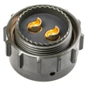 Amphenol Limited MIL Spec Circular Connector 2 Way Gold Plated Copper Straight 1.5kV AC 40A 62GB-56TG18-02PN(044)