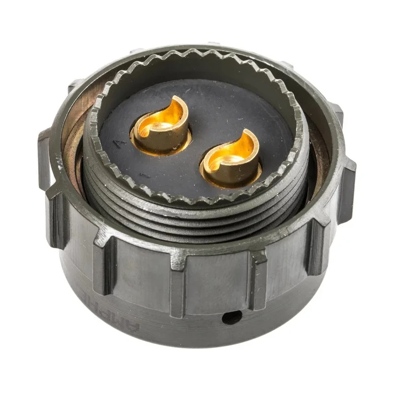 Amphenol Limited MIL Spec Circular Connector 2 Way Gold Plated Copper Straight 1.5kV AC 40A 62GB-56TG18-02PN(044)