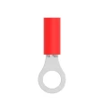 TE Connectivity PIDG Insulated Ring Terminal M5 Stud Size 22 AWG to 16 AWG Wire Size Red 130005