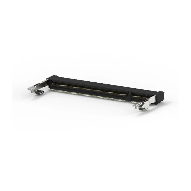 TE Connectivity 0.6 mm Pitch 200 Way Right Angle Board Mount DIMM Socket 2.5V 500mA 1717254-1