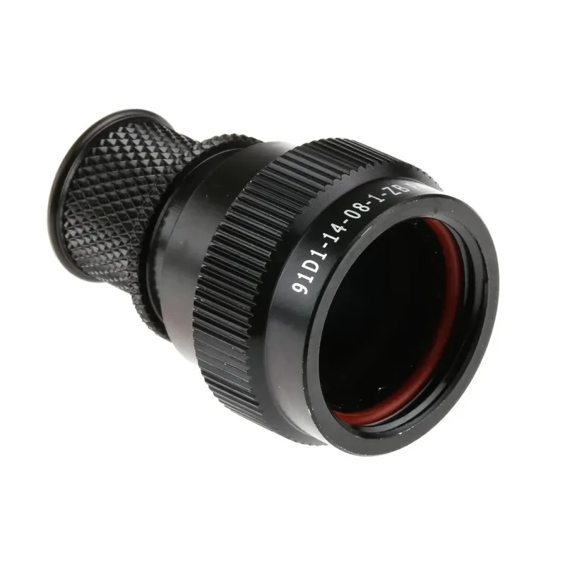 Polamco Circular Connector Backshell, 14 Shell Size, Straight Orientation, Aluminium Alloy Housing, Black 91D1-14-08-1-ZB