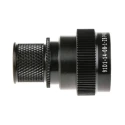Polamco Circular Connector Backshell, 14 Shell Size, Straight Orientation, Aluminium Alloy Housing, Black 91D1-14-08-1-ZB