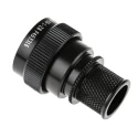 Polamco Circular Connector Backshell, 14 Shell Size, Straight Orientation, Aluminium Alloy Housing, Black 91D1-14-08-1-ZB