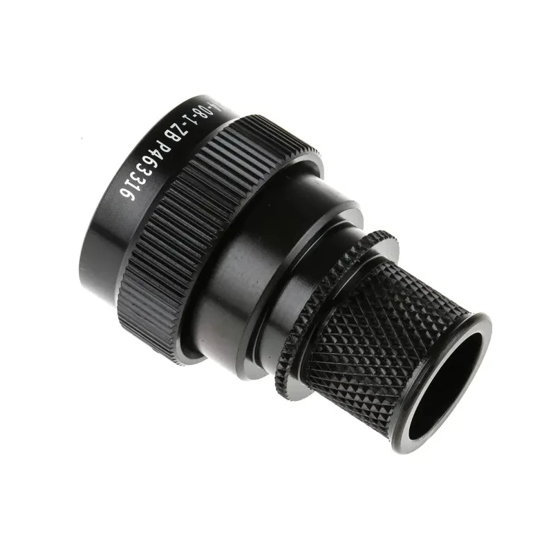 Polamco Circular Connector Backshell, 14 Shell Size, Straight Orientation, Aluminium Alloy Housing, Black 91D1-14-08-1-ZB