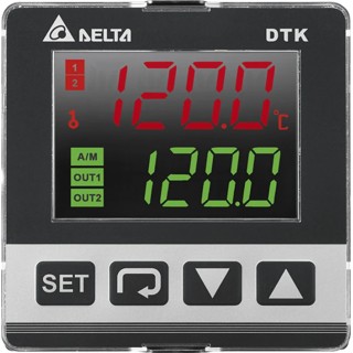 Delta Electronics Panel Mount PID Temperature Controller 1 Input 2 Output Relay 240V DTK7272R01