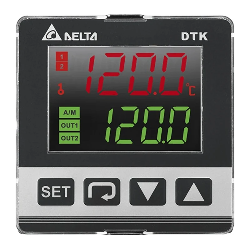 Delta Electronics Panel Mount PID Temperature Controller 1 Input 2 Output Relay 240V DTK7272R01