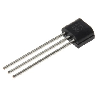 DiodesZetex Transistor NPN 1A 45V 3-Pin E-Line Through Hole ZTX450