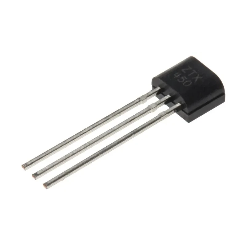 DiodesZetex Transistor NPN 1A 45V 3-Pin E-Line Through Hole ZTX450