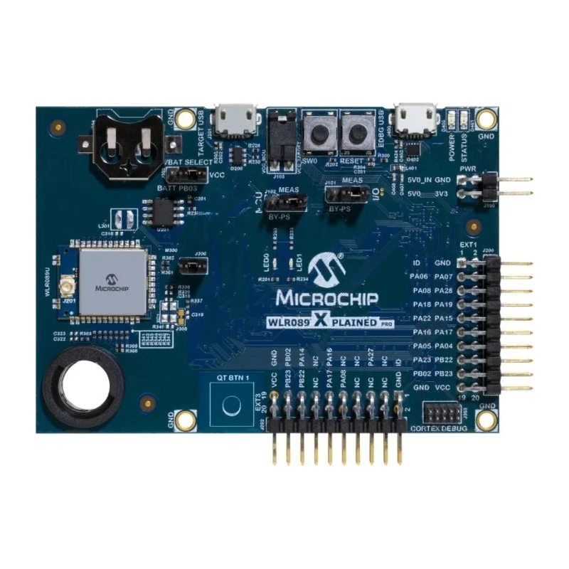Microchip Communication & Wireless Development Tool Xplained Pro Board with SAMR34/35 LoRa Dual Mode Frequency EV23M25A