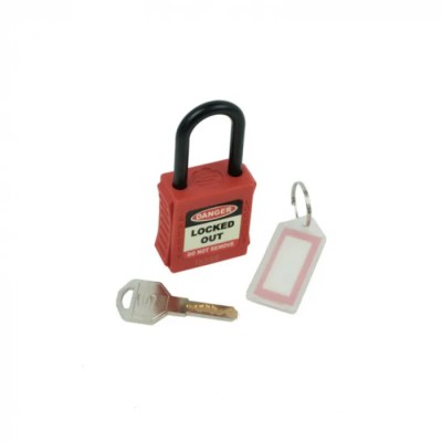 Spectrum Industrial Thermoplastic Body and Nylon Shackle Safety Padlock 6 mm Shackle S2573