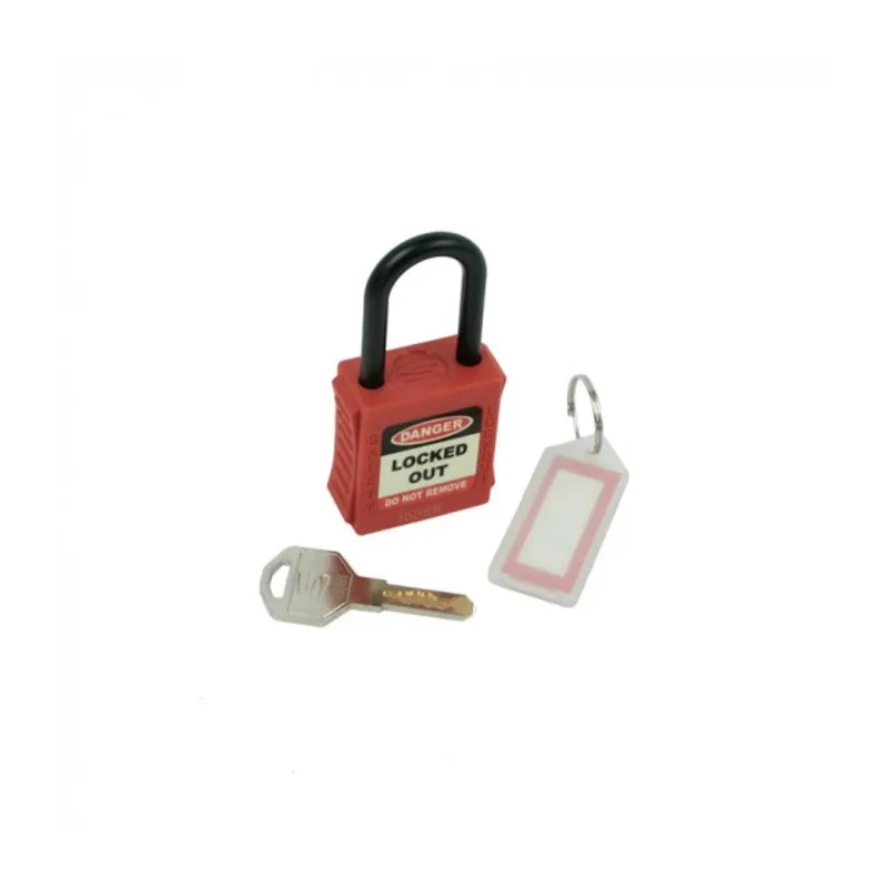 Spectrum Industrial Thermoplastic Body and Nylon Shackle Safety Padlock 6 mm Shackle S2573