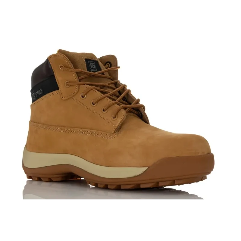 RS PRO Honey Fibreglass Toe Capped Men's Ankle Safety Boots Lace Up EU 46 UK 11 US 12 RS35/011