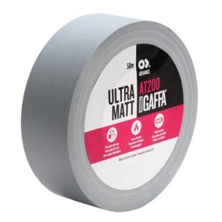 Advance Tapes Grey Matt Gaffa Tape 50mm Width 25m Length 0.26mm Thickness Rubber Resin Adhesive AT200