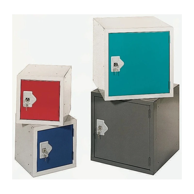 RS PRO 1 Door Grey Steel Locker 457 mm x 457 mm x 457 mm 239-4789
