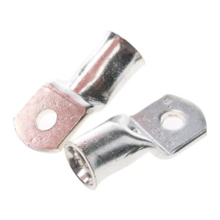 RS PRO Uninsulated Ring Terminal M10 Stud Size Copper Tin Plated 150mm² 150°C 241-4681