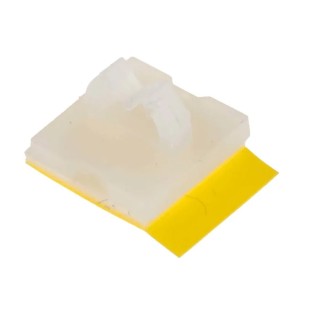 RS PRO Natural Polyamide 66 Self-Adhesive Cable Clamp 4.1 mm Length 9.4 mm Width 241-4760