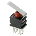 Omron Hinge Lever Subminiature Micro Switch, Quick Connect Terminal, 1mA Contact Current, 13.5V DC, SPST, IP67 D2GW-A1L3F