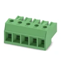 Phoenix Contact 62, PC 4/5-ST-7 Series Pluggable Terminal Block 5-Contact 7.62 mm Pitch 1 Row 160V 8A 1804933