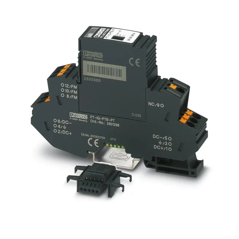 Phoenix Contact Surge Protection Device DIN Rail Mount PT-IQ-PTB-PT Series 2801296
